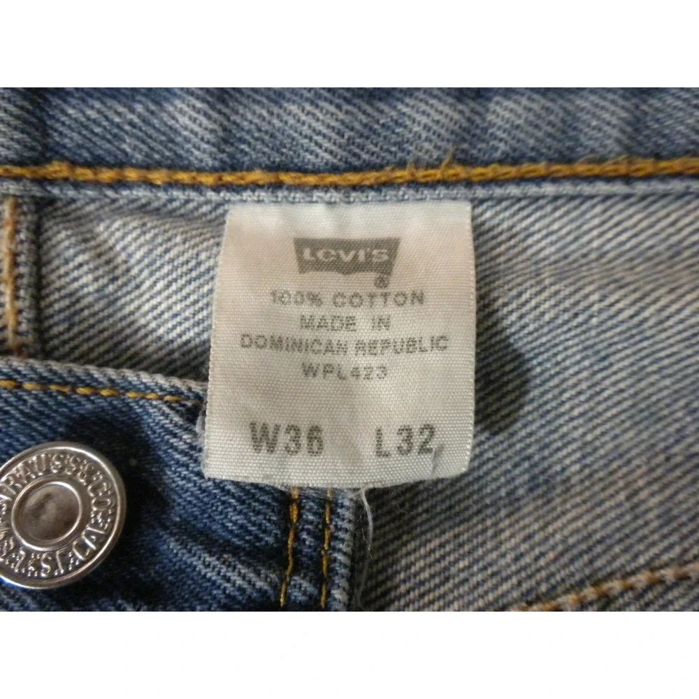 Levi's 501 XX Jeans Mens 36x32 Blue Denim Button‎ Fly Vintage Two Horse (33x29)